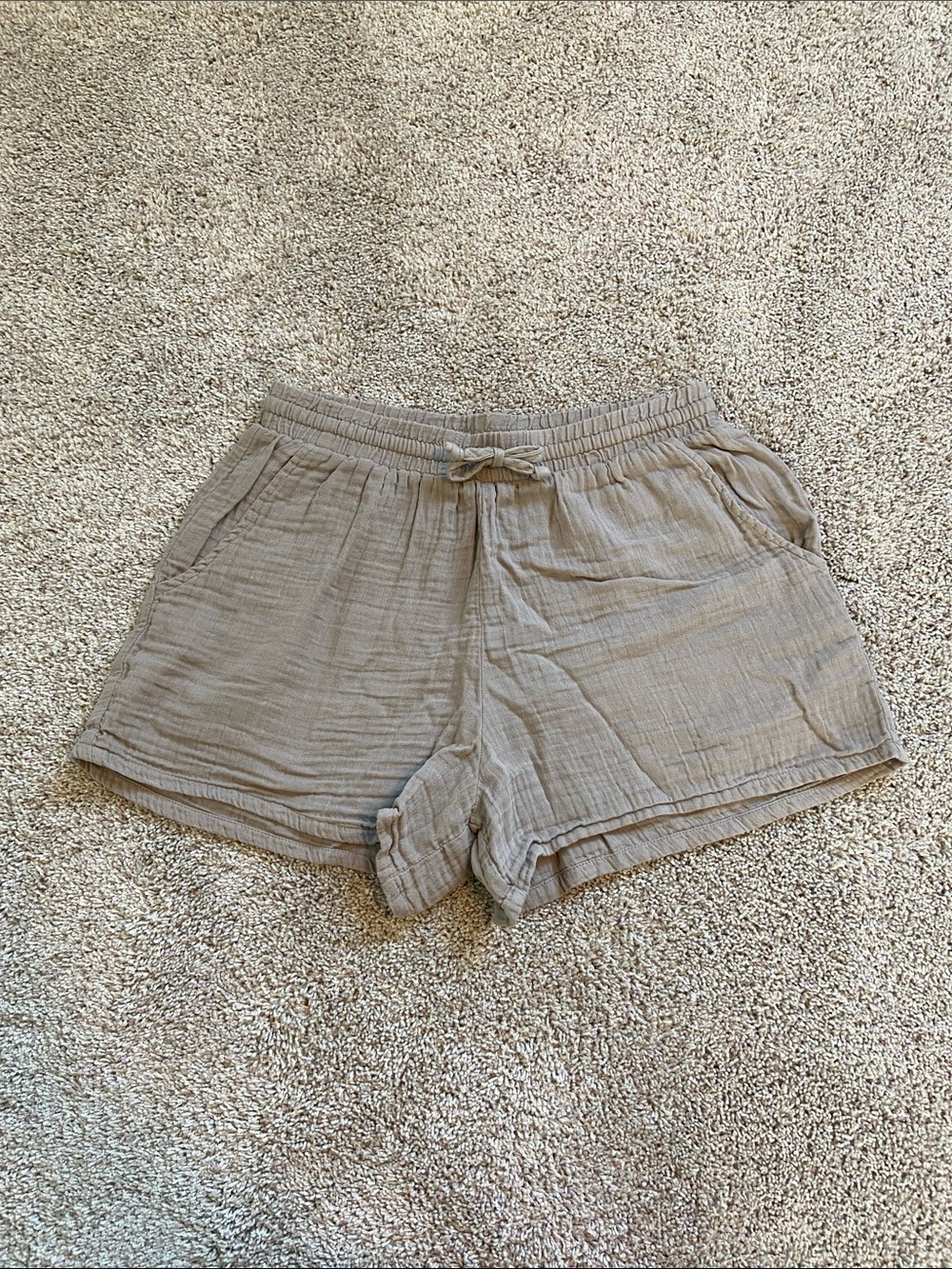 Lotus and Luna • Stone Cotton Cabana Shorts